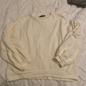 DYNAMITE bubble arm long sleeve shirt